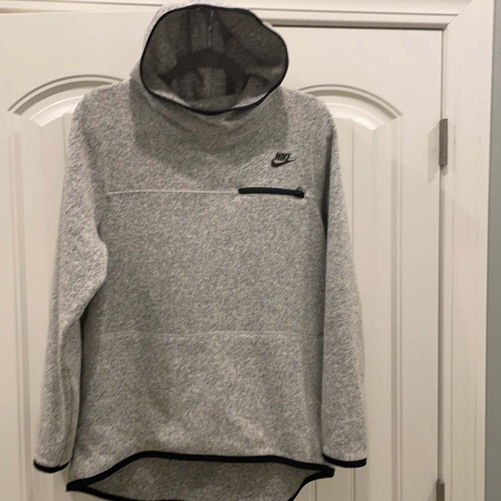 Nike light grey hoodie. Longer in back